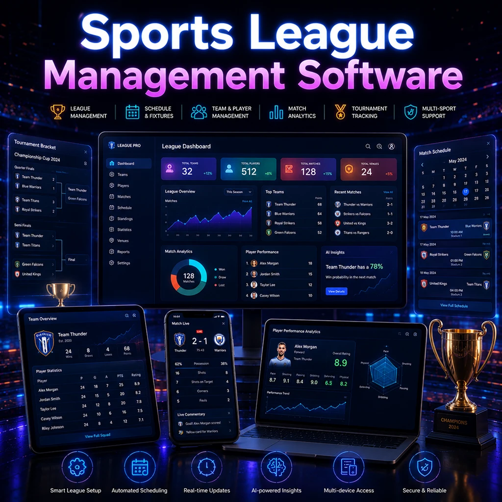Sports League Management Software Development Services